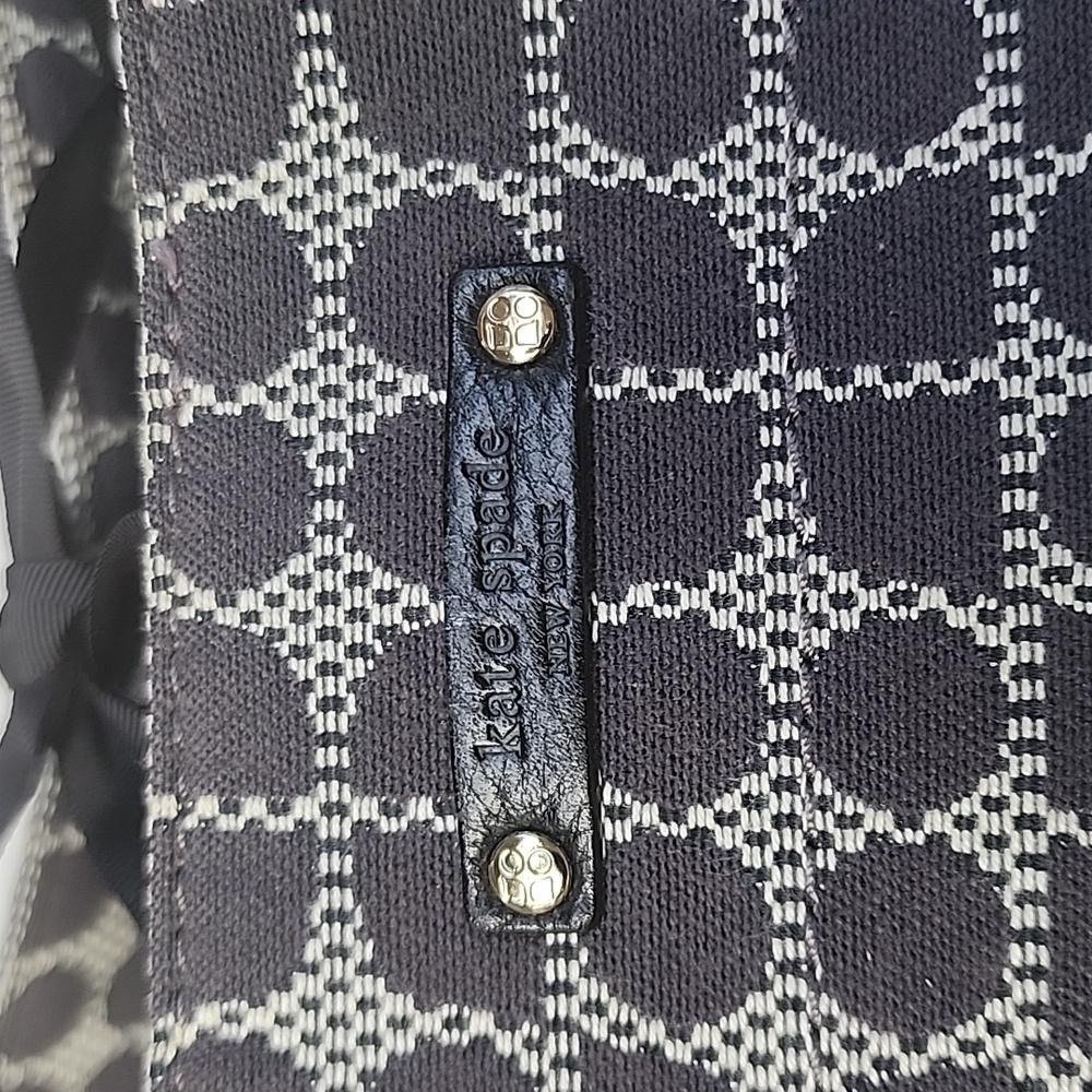 Kate Spade Black and White Geometric Diaper Bag - Picture 2 of 11